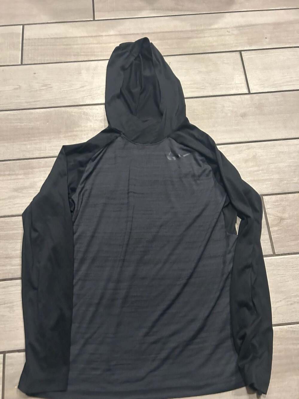 Nike Dri-Fit Touch Hoodie Mens Medium Black Lightweight Pullover